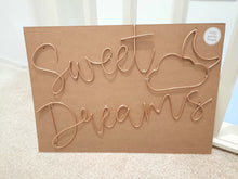 Load image into Gallery viewer, Wire Sweet Dreams wall art
