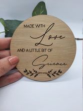 Load image into Gallery viewer, Wooden Announcement Plaque
