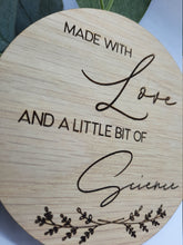 Load image into Gallery viewer, Wooden Announcement Plaque
