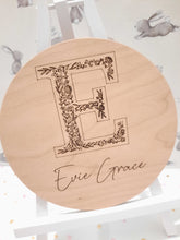 Load image into Gallery viewer, Personalised Wooden Baby Announcement
