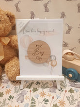 Load image into Gallery viewer, Wooden Baby Announcement Magnet
