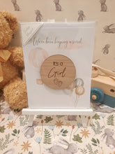 Load image into Gallery viewer, Wooden Baby Announcement Magnet
