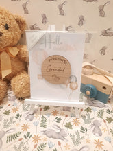 Load image into Gallery viewer, Wooden Baby Announcement Magnet
