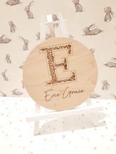 Load image into Gallery viewer, Personalised Wooden Baby Announcement
