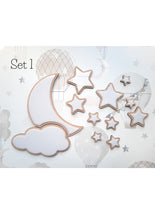 Load image into Gallery viewer, Wooden Star &amp; Moon Wall Decor
