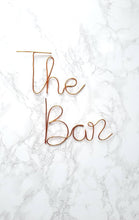 Load image into Gallery viewer, Wire The Bar wall sign
