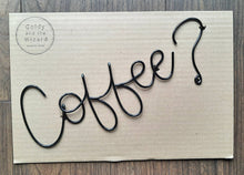 Load image into Gallery viewer, Wire Coffee wall sign
