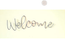 Load image into Gallery viewer, Wire Welcome wall sign
