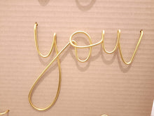 Load image into Gallery viewer, Wire Love you to the moon and back wall sign
