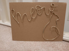 Load image into Gallery viewer, Wire Meow &amp; Cat wall sign
