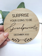 Load image into Gallery viewer, Wooden Baby Announcement Plaque
