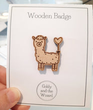 Load image into Gallery viewer, Wooden Pin Badge
