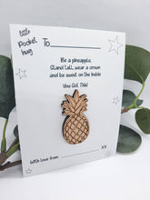 Load image into Gallery viewer, Pineapple little pocket hug token

